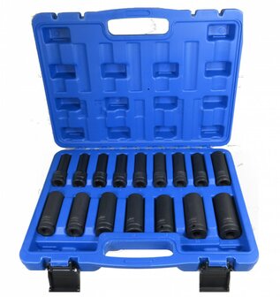 stahlkaiser Krachtdoppen 16dlg 1/2&#039;&#039; veelgebruikte maten dubbel