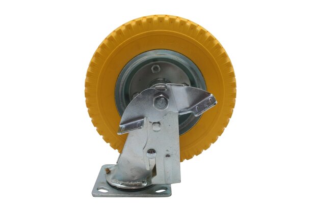 Zwenkwiel + PU band 8&quot; + rem 2.50-4&quot;