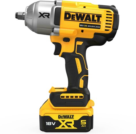 DEWALT DCF900P2T-QW 18V XR Brushless 1/2&quot; Heavy Duty accu-slagmoersleutel met frictiering (2x 5.0Ah accu + lader in TSTAK) 1898Nm