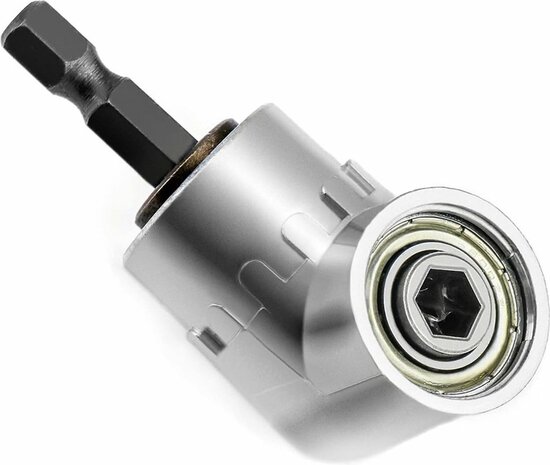 Haakse Schroevendraaier - 105° - Haakse Adapter - Haakse Bithouder - Universeel - 1 Stuk