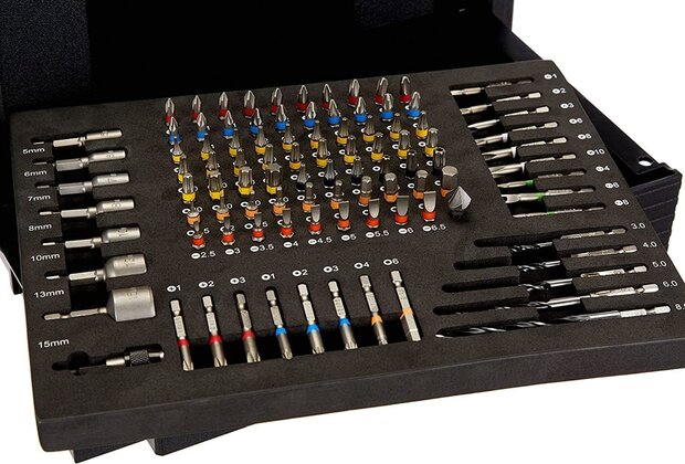 HIKOKI 40030037 HSCD met lade &amp; 100-delige accessoireset