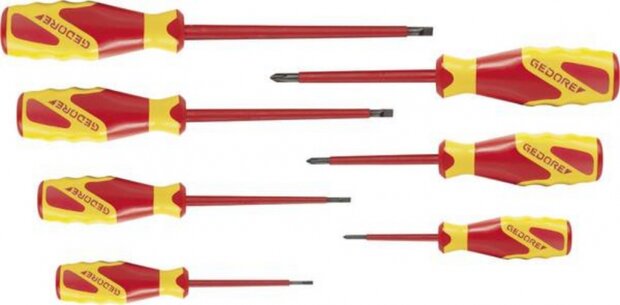 GEDORE 1616048 VDE 2170-2160 PH-077 VDE-Schroevendraaierset 7-Delig IS 2,5-6,5 PH 0-2